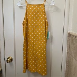 Abound Dress - Yellow Polka Dot